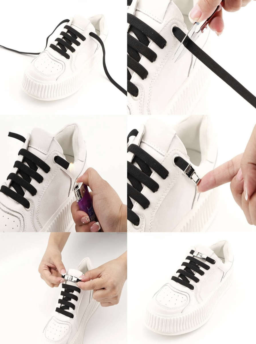 No Tie Shoelace (Black)