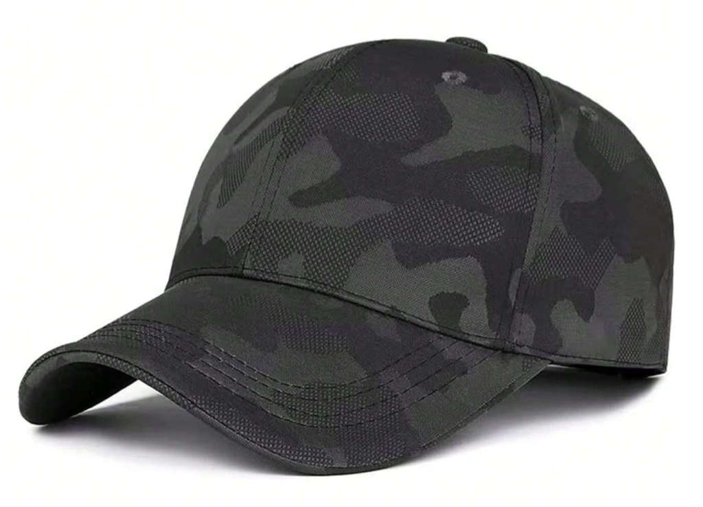 Dark Grey Camo Peak Cap