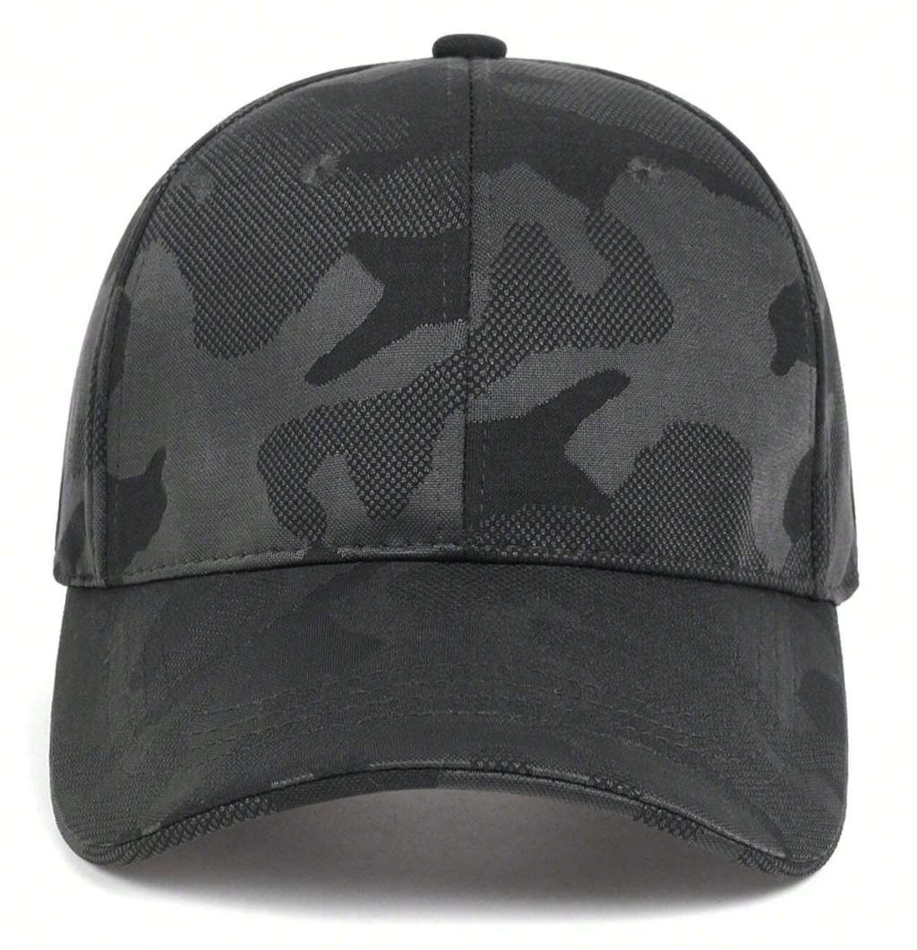 Dark Grey Camo Peak Cap