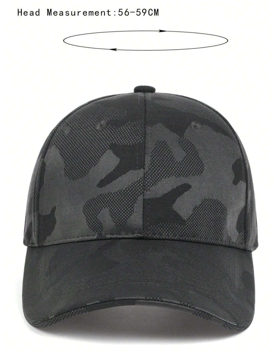 Dark Grey Camo Peak Cap