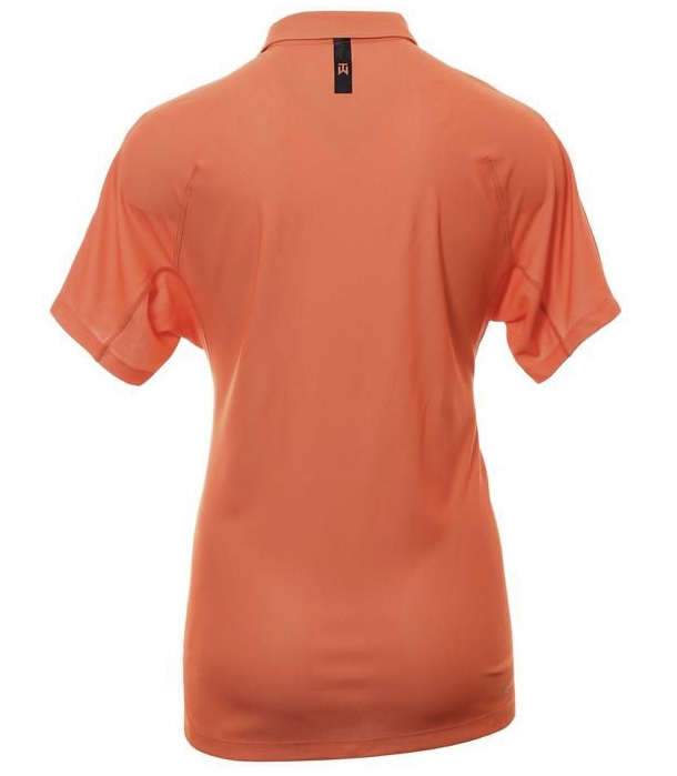 ***GOLF*** TIGER WOODS Collection Nike Mens Dri-Fit ADV Golf Polo - Crimson Bliss /Turf Orange/Black