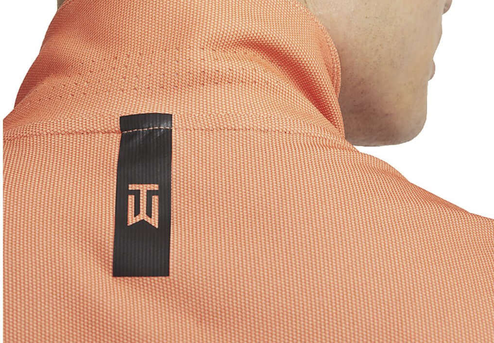 ***GOLF*** TIGER WOODS Collection Nike Mens Dri-Fit ADV Golf Polo - Crimson Bliss /Turf Orange/Black