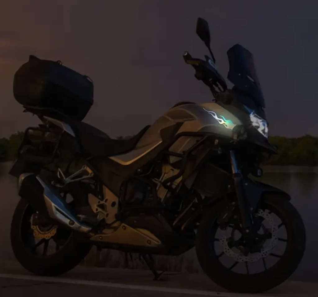 Flame Reflective Stickers 2pcs