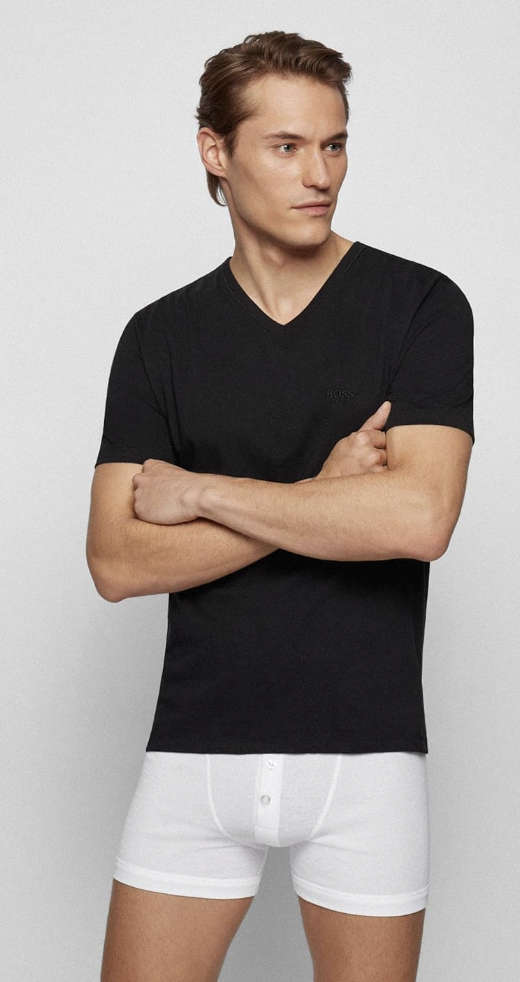 HUGO BOSS v-Kneck T-Shirt Black ***100000000% Original & New*** BOUGHT IN GERMANY