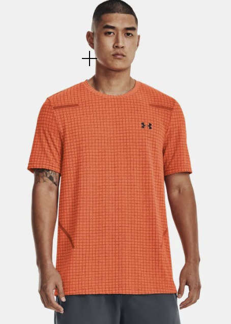 Under Armour Seamless Fitted T-Shirt (Orange)
