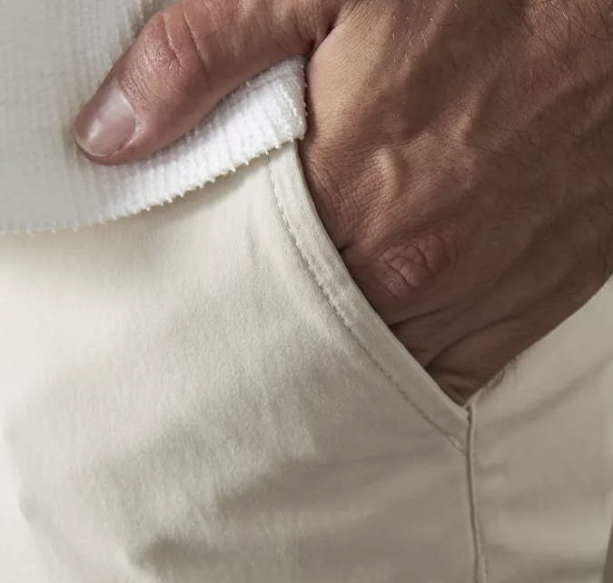 MAX DUBAI Skinny Fit Chinos (Cream/Oatmeal)