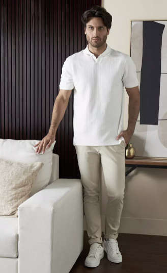 MAX DUBAI Skinny Fit Chinos (Cream/Oatmeal)