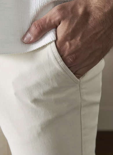 MAX DUBAI Skinny Fit Chinos (Cream/Oatmeal)