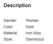 Decor Gold Tennis Bracelet