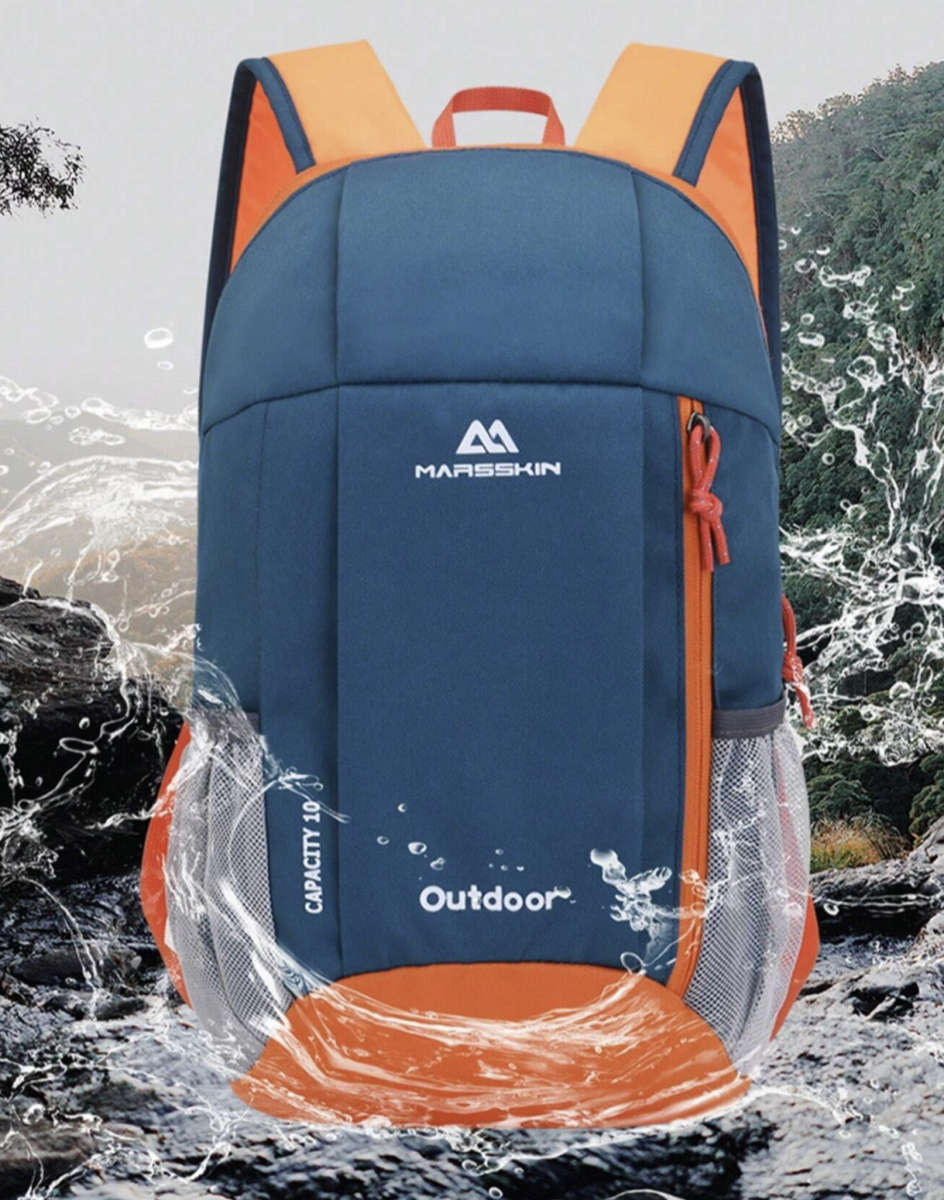 Multifunction Unisex Waterproof Backpack (Teal / Orange)