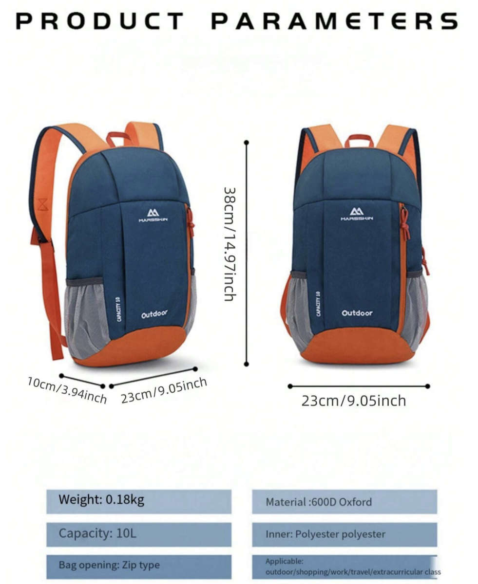 Multifunction Unisex Waterproof Backpack (Teal / Orange)