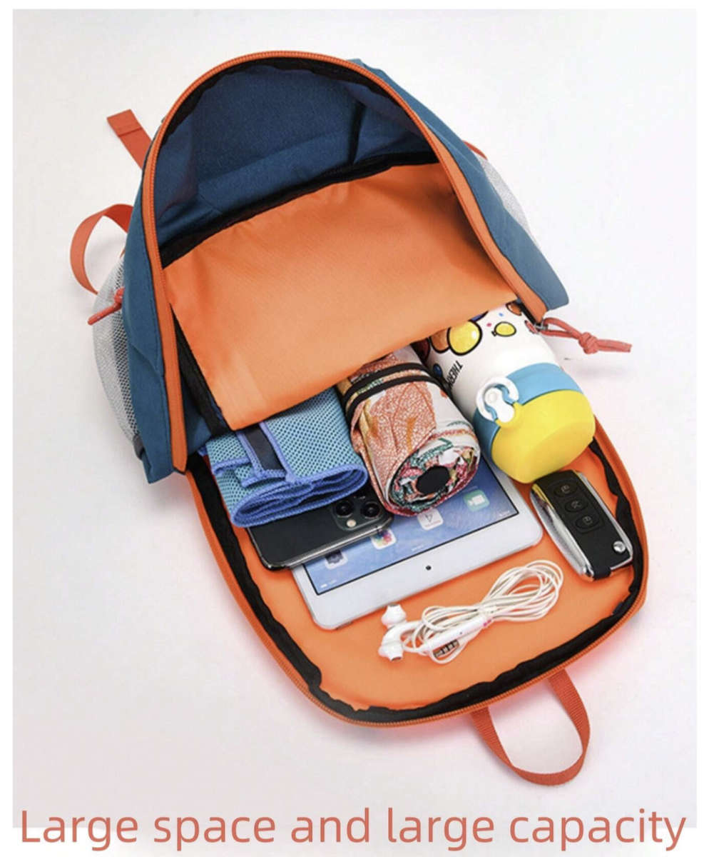 Multifunction Unisex Waterproof Backpack (Teal / Orange)