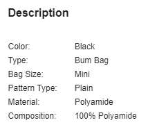 Multifunction Waist Bag (Black)... Bought in Dubai