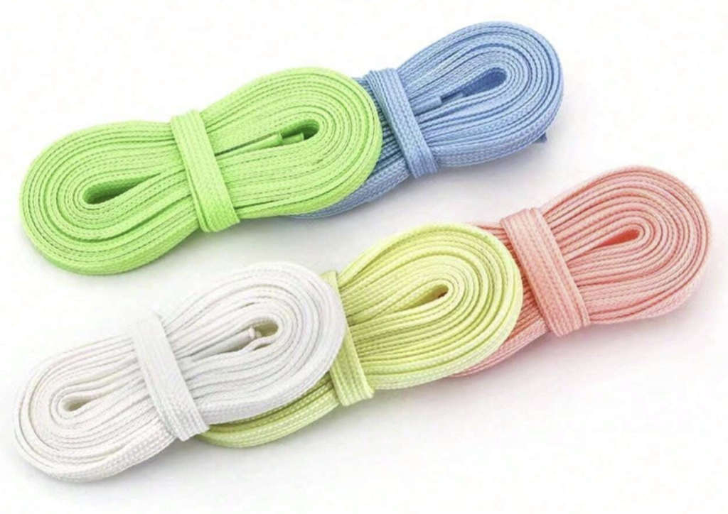 White Glow-in-the-Dark Shoe Laces