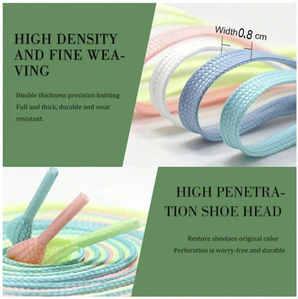 White Glow-in-the-Dark Shoe Laces