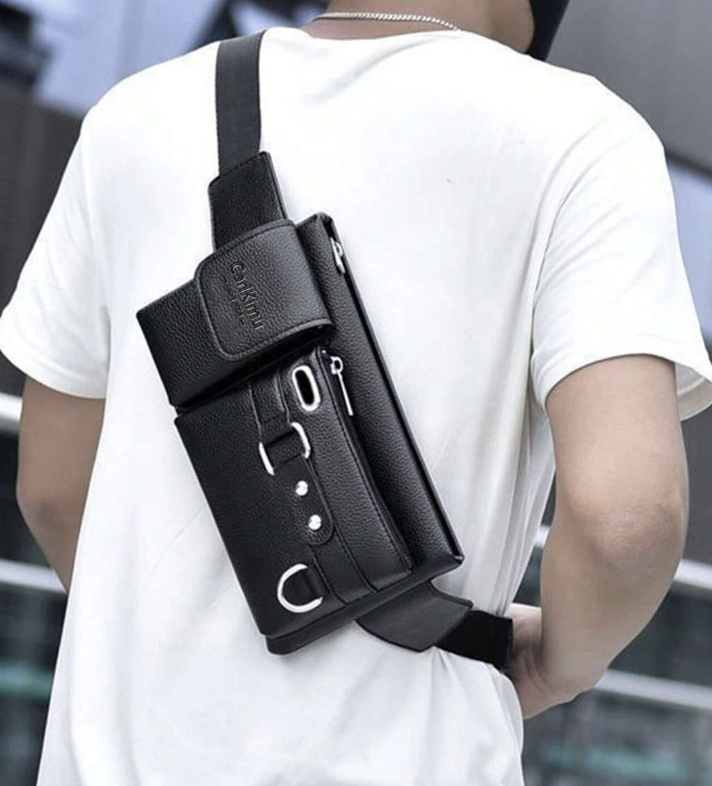 Multifunction Waterproof Moon / Sling / Bum Bag (Black)... ***Bought in Abu Dhabi***