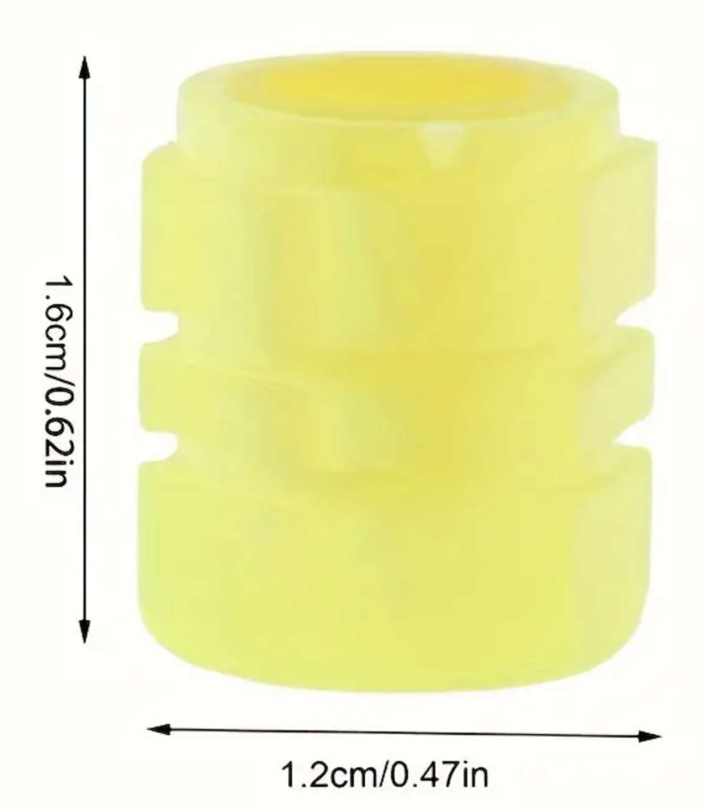 Star Orange Glow-in-the-Dark Tyre Valve Cap