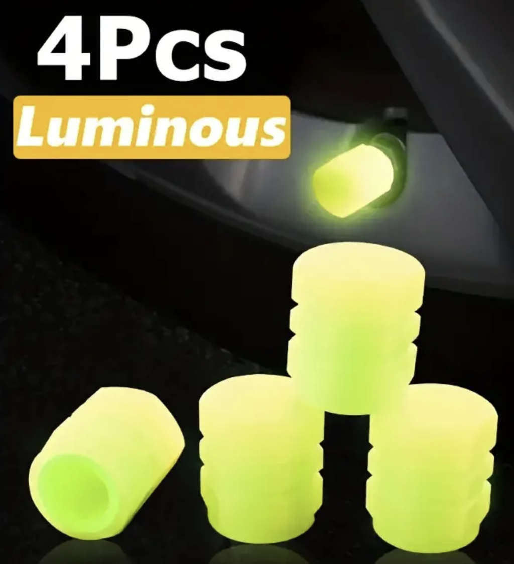 Mellow Yellow Glow-in-the-Dark Tyre Valve Cap