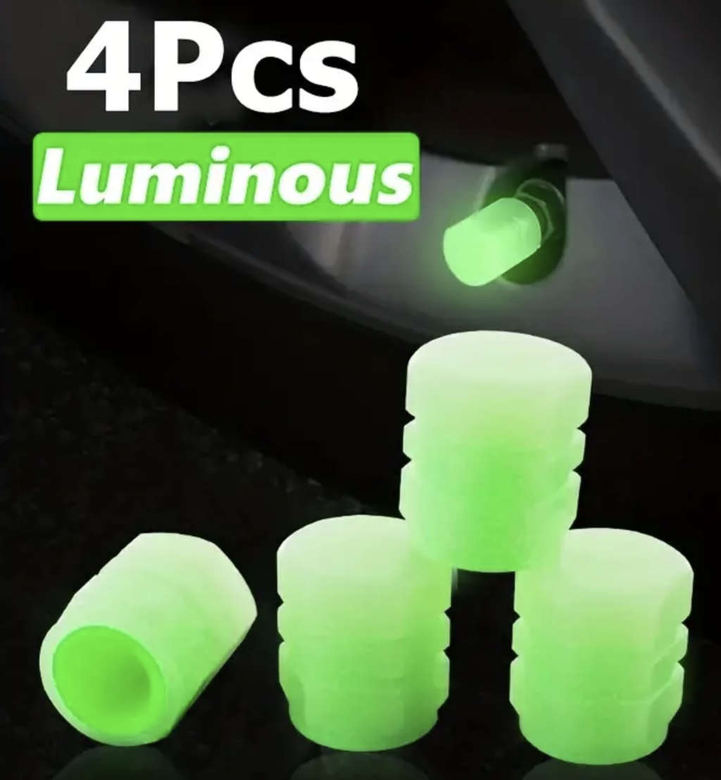 Mellow Yellow Glow-in-the-Dark Tyre Valve Cap