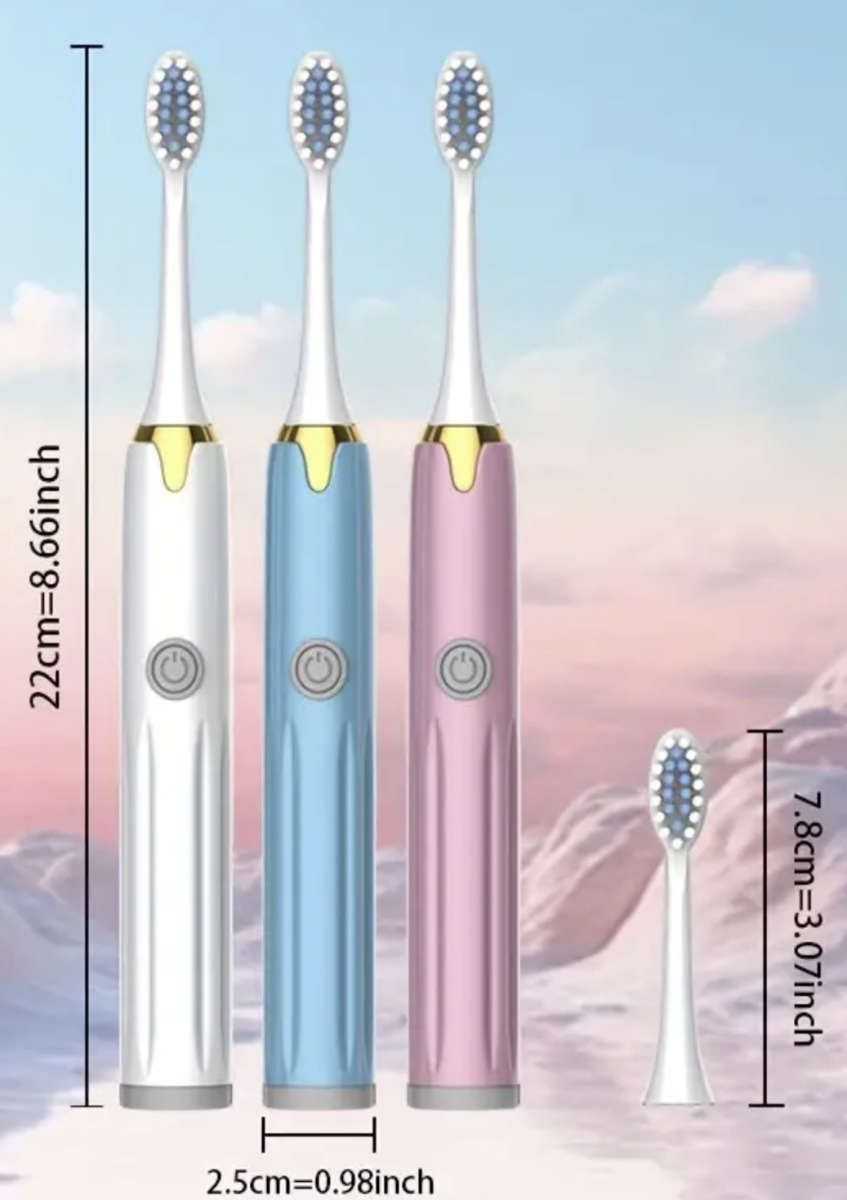 Couples Electric Toothbrush with 12 Brush Heads