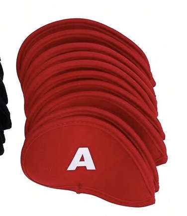 10pcs Golf Club Iron Head Covers (Red)
