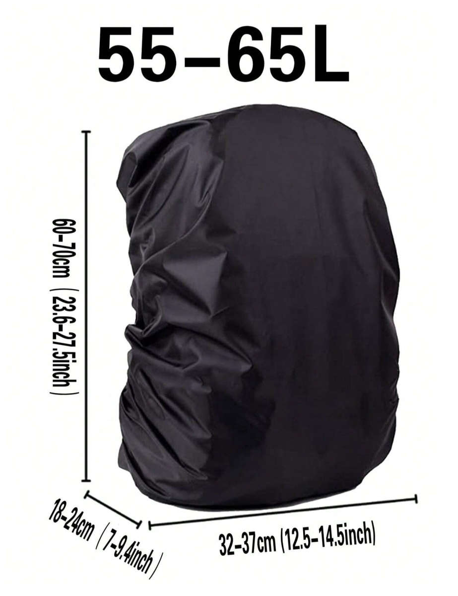 60L Nylon Waterproof Backpack Cover