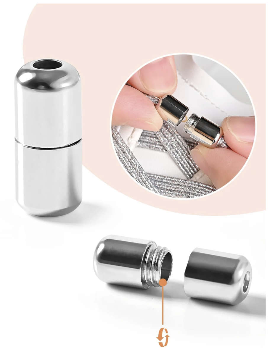 No Tie Shoelace (Silver)