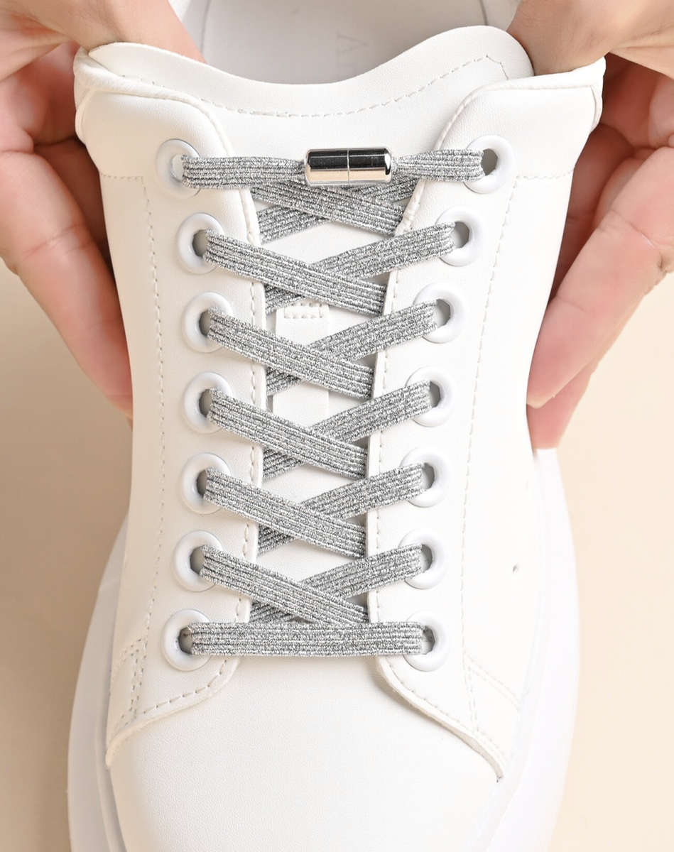 No Tie Shoelace (Silver)