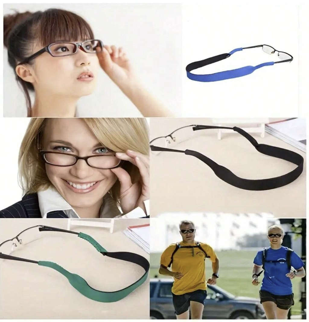 Anti-Slip Glasses Sports Strap (Black)