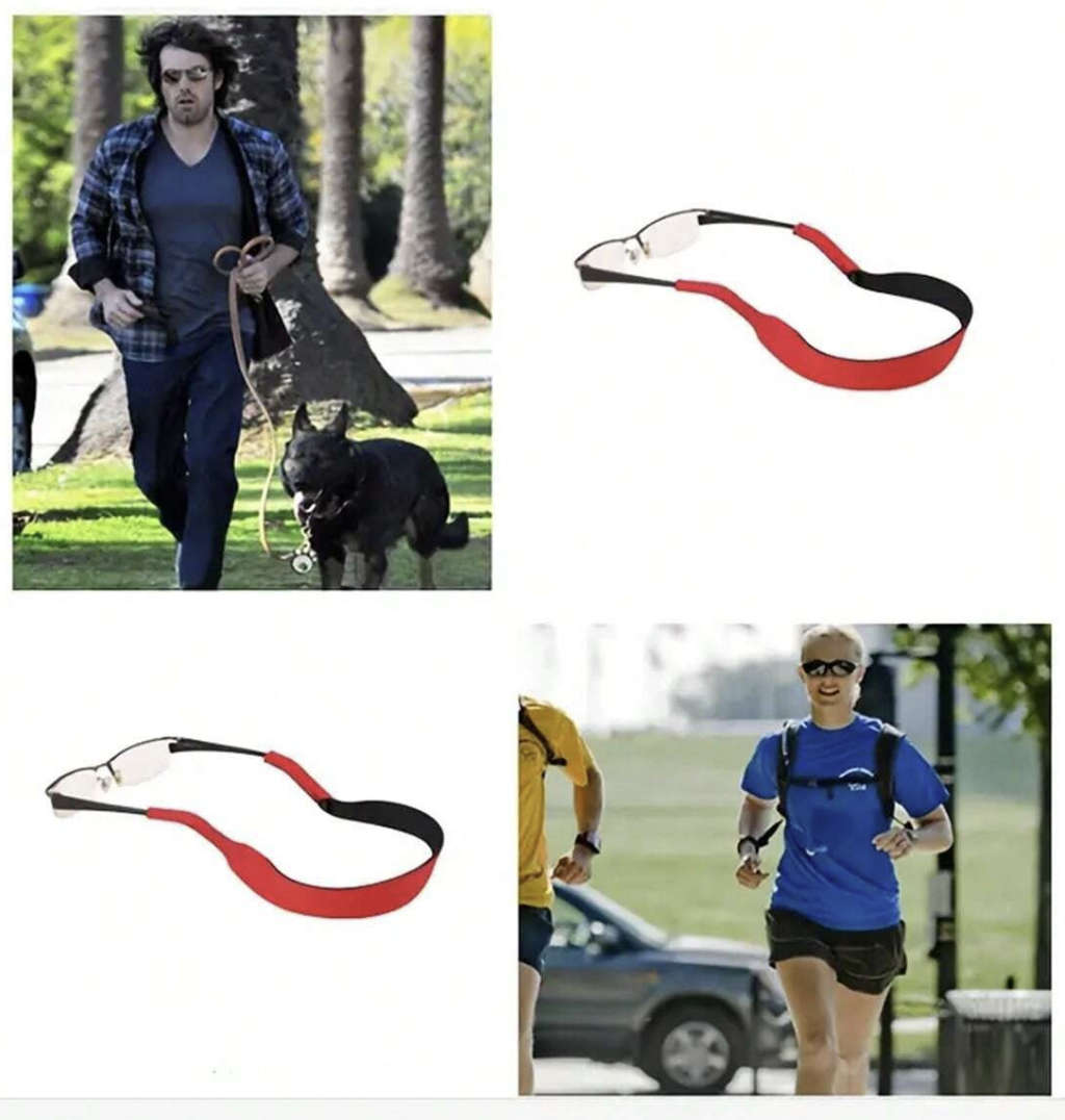 Anti-Slip Glasses Sports Strap (Black)