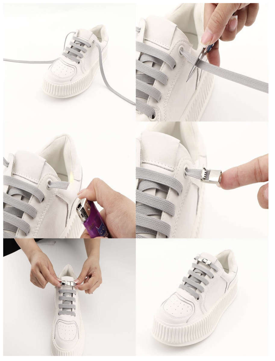 No Tie Shoelace (Grey)
