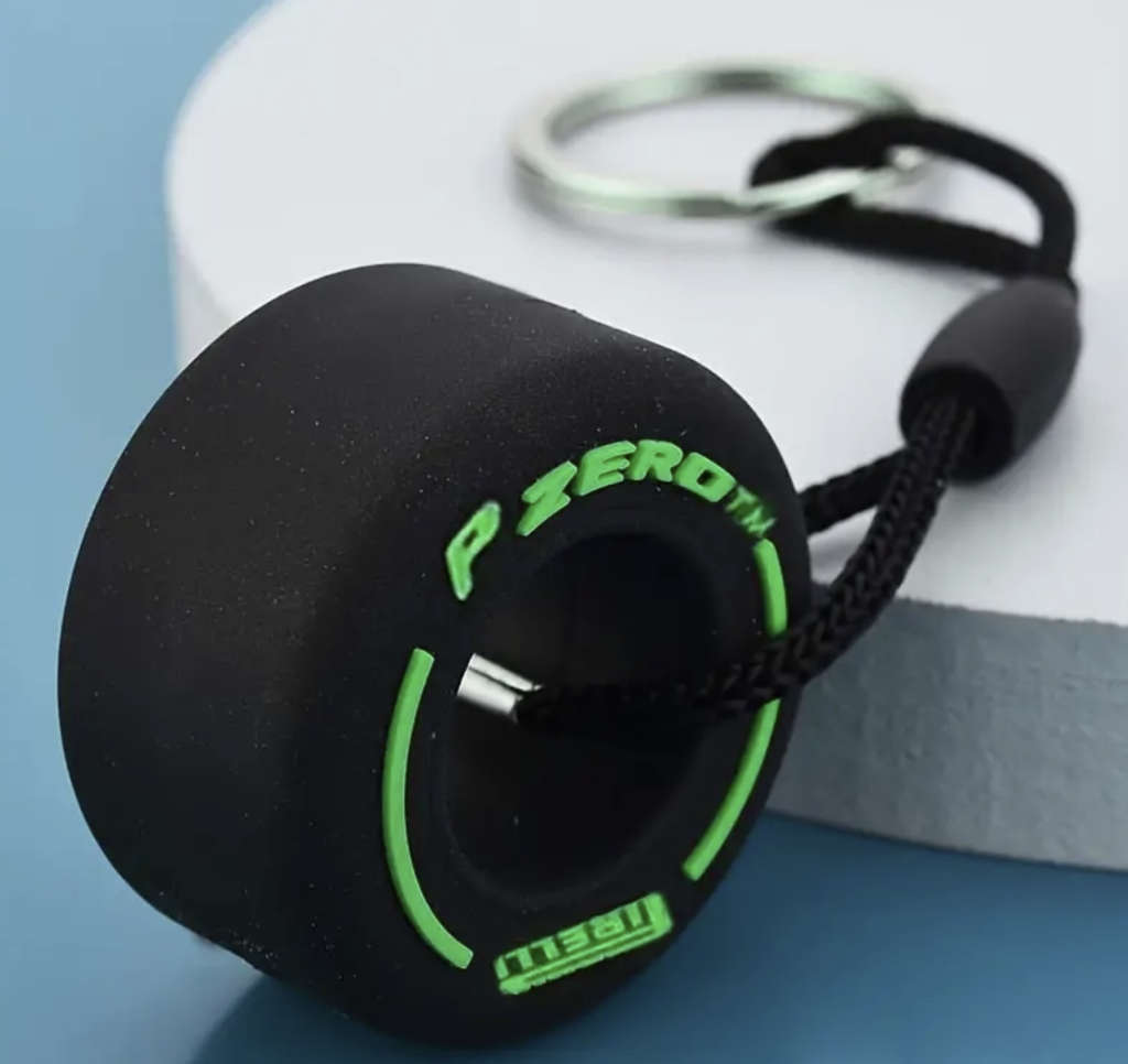 F1 Tyre Keyring (Purple) Limited Edition Colour