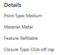 Metal Frosted Blue Fountain Pen