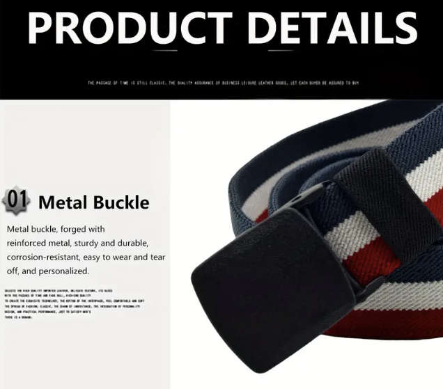 ***GOLF*** Canvas 3 tone Belt 130cm