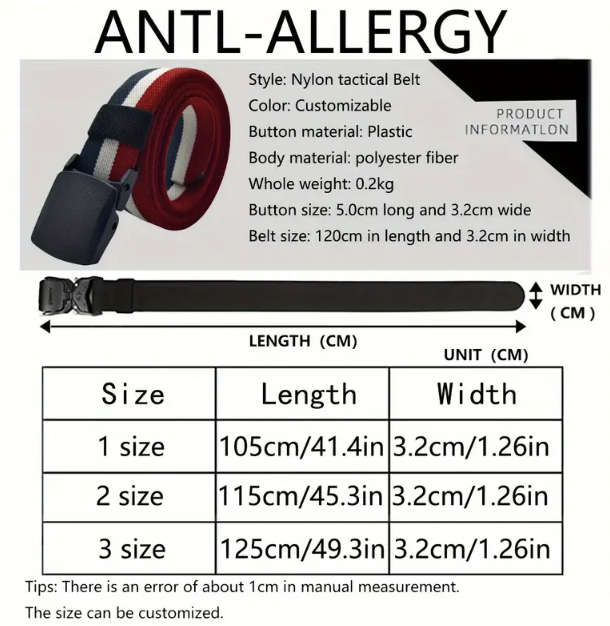 ***GOLF*** Canvas 3 tone Belt 130cm