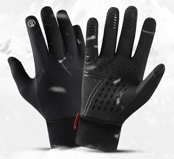 Windproof Touch Screen Wear-resistant Shock-absorbing Gloves (Black)