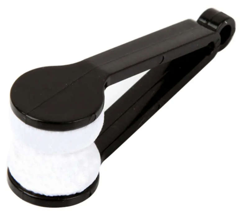 Two-side Glasses Brush Microfiber Cleaner (RED)