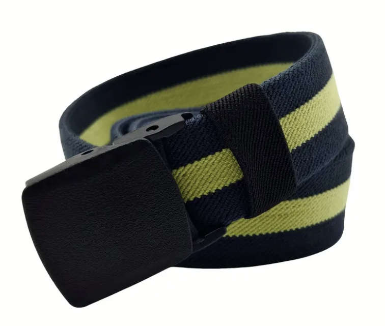 ***GOLF*** Striped Canvas Trendy Belt 130cm