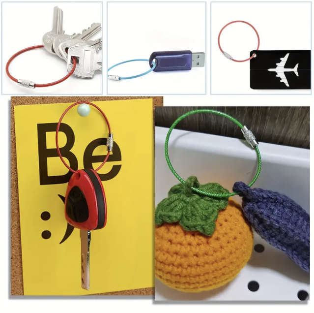 10pcs / 1 pack Stainless Steel Multi-purpose Cable Wire (Multi-colour pack)