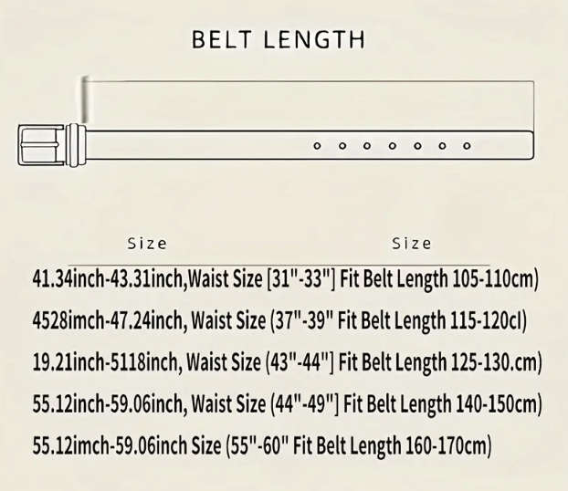 ***GOLF*** Black PU Leather 160cm - 170cm Adjustable Belt