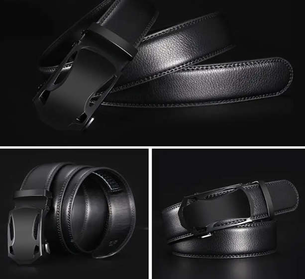 ***GOLF*** Black PU Leather 160cm - 170cm Adjustable Belt