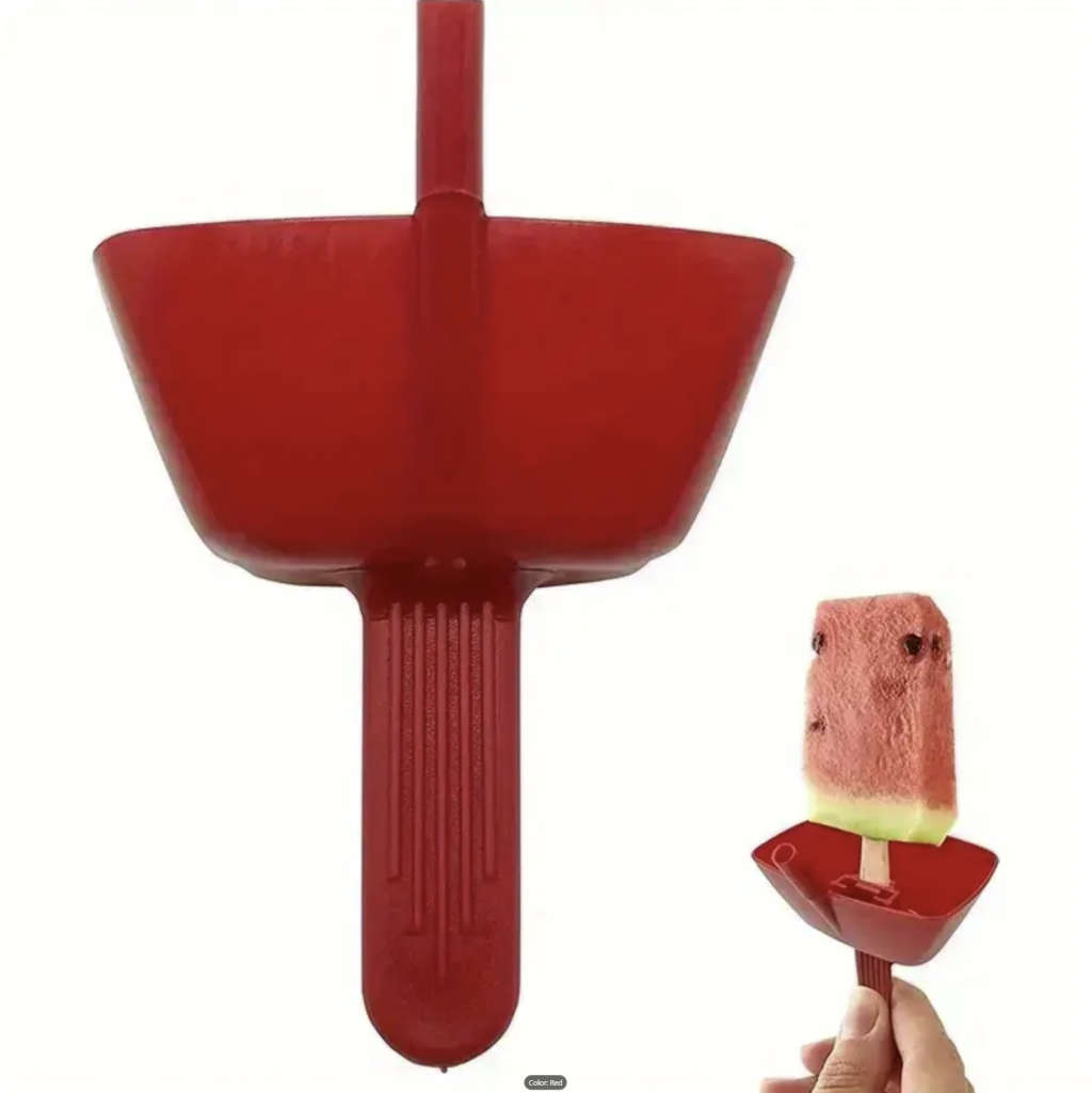 No Drip Popsicle / Ice Cream Stick Holder with Straw (YELLOW)