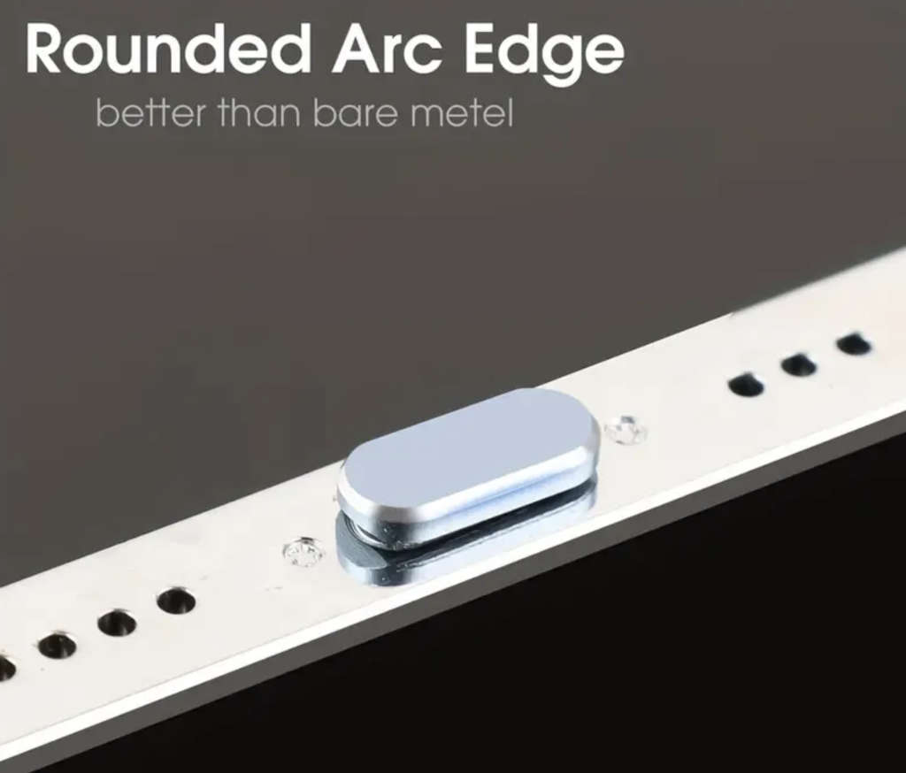 Metal Anti-Dust Plug for iPhone12 to iPhone15 (Black)