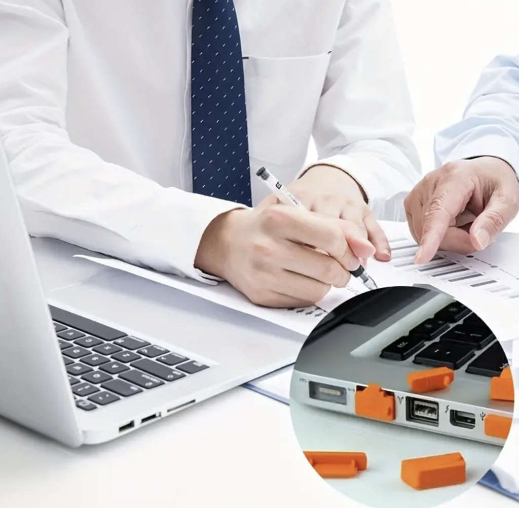 16pcs Universal Anti-Dust Plugs for Laptops / Notebooks (RED)