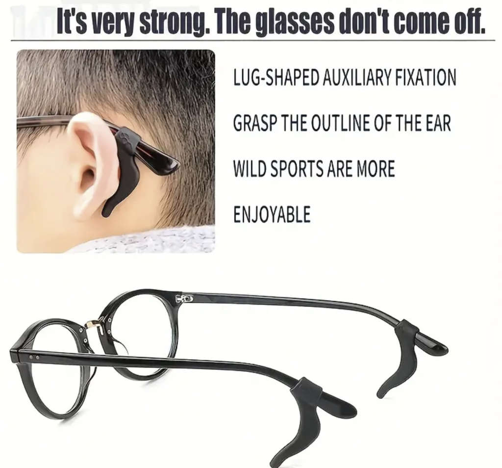 Silicone Anti-slip Ear Hook (Black)