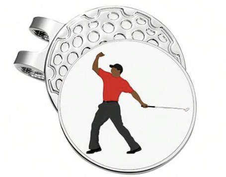 ***GOLF*** Tiger Woods Magnetic Marker with Cap Clip
