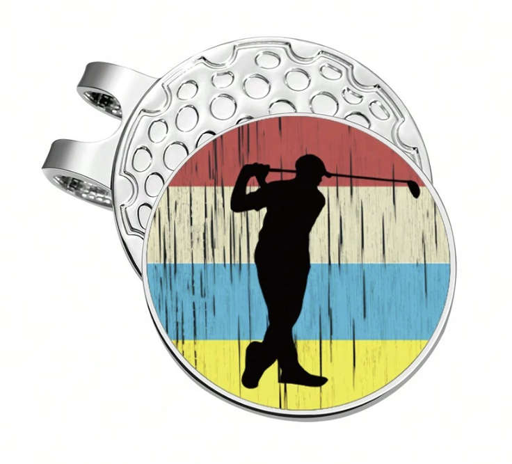 ***GOLF*** 3 x Magnetic Markers with Cap Clip