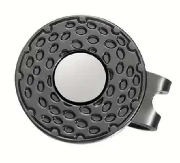 GOLF Black Magnetic Hat / Cap Ball Marker Clip