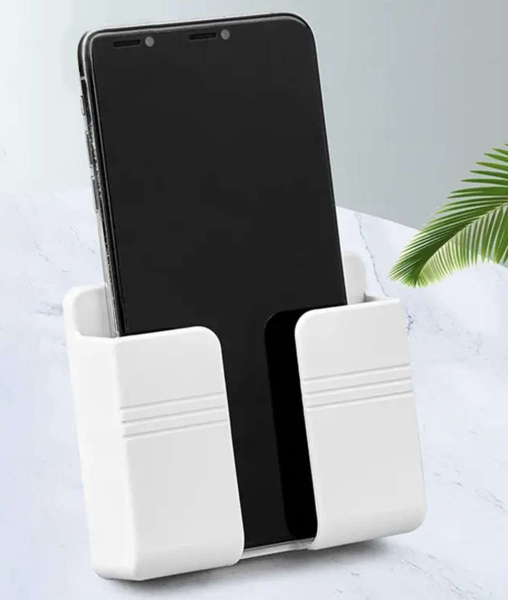 Wall Charging Phone Holder (White)