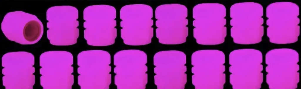 Bright Purple Glow-in-the-Dark Tyre Valve Cap